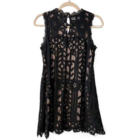 Speechless Black Lace Sleeveless Shift Dress - XS - Picture 8 of 9